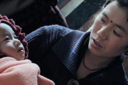 Devi looks after baby Somika who has pnemonia